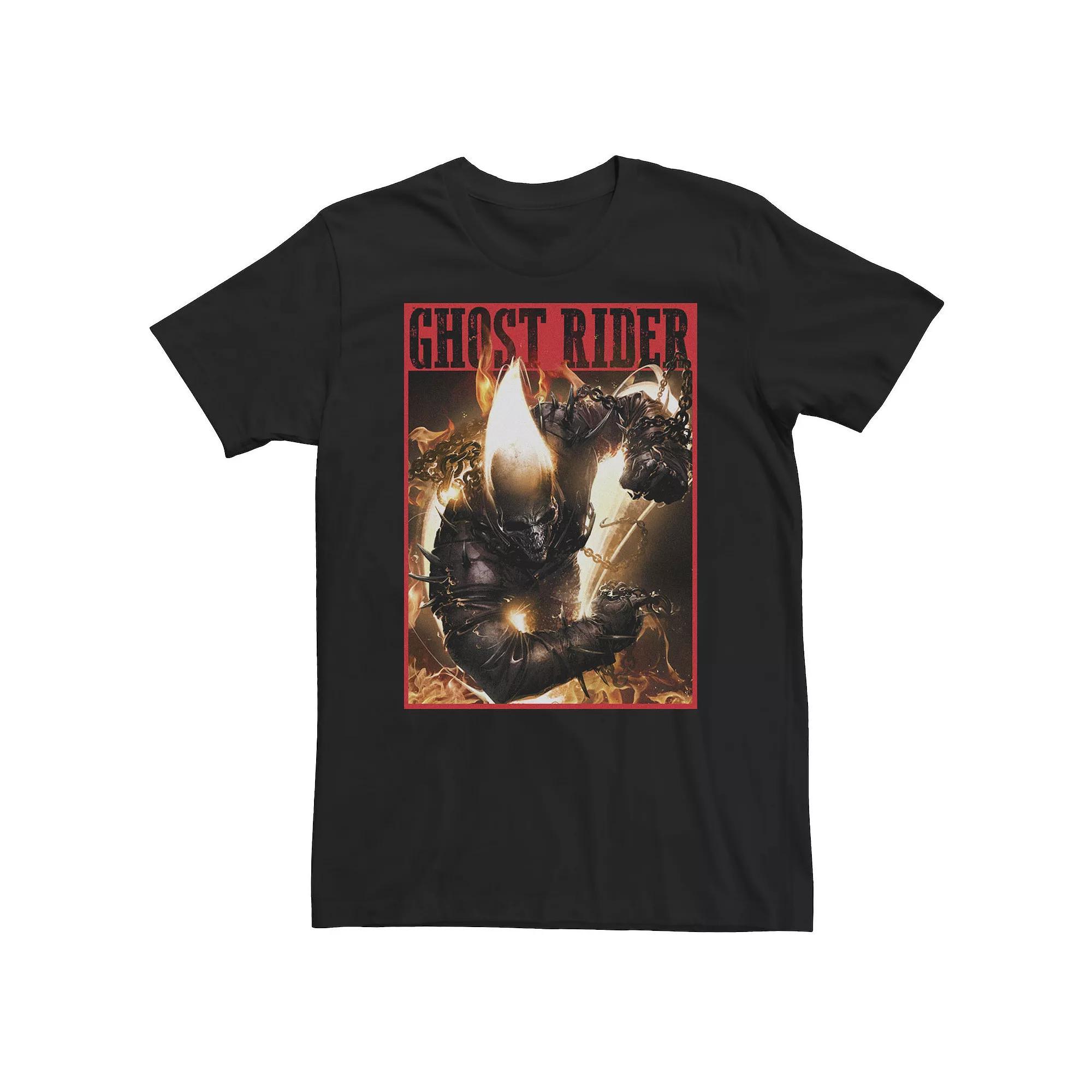 Big & Tall Marvel Ghost Rider Fury Tee, Men's,  Product Image