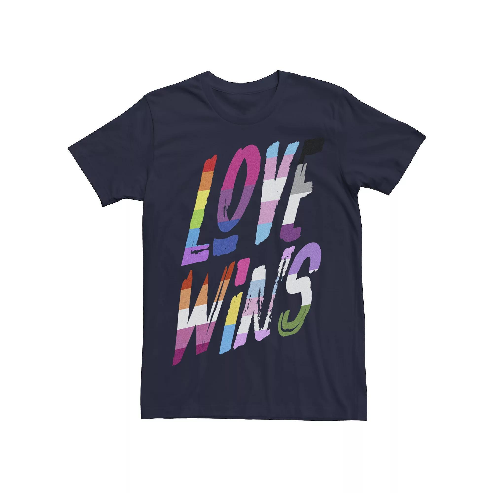 Men's Winning Love Pride Tee, Size: XXL, Blue Product Image