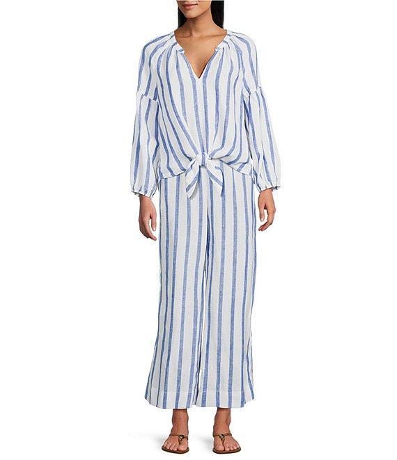 Tommy Bahama Isla Sol Two Palms Coordinating Linen Coulotte Pants Product Image