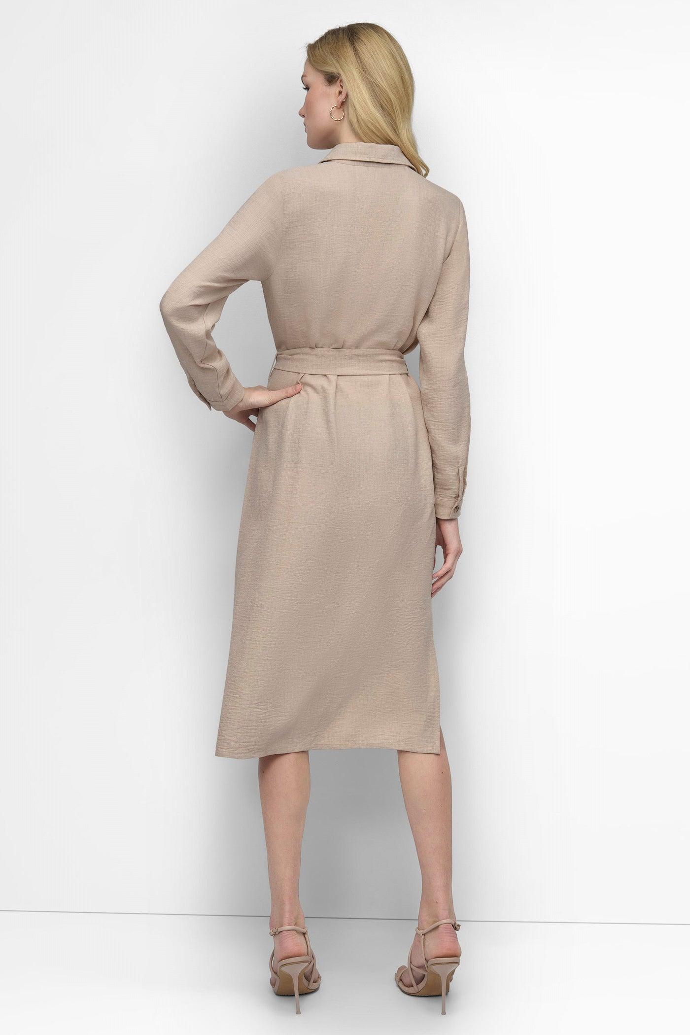 COLLARED BUTTON DRESS Product Image