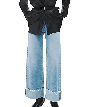 rag & bone Sofie High Rise Wide Leg Cuffed Jeans in Mari Product Image