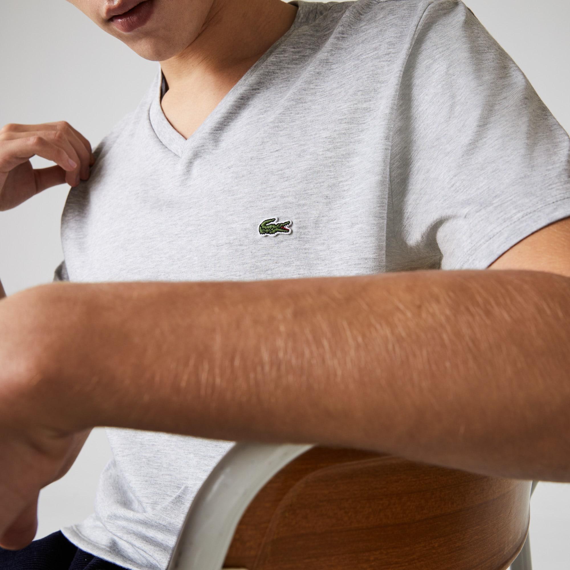 Men's Lightweight Pima Cotton V-Neck T-Shirt Product Image