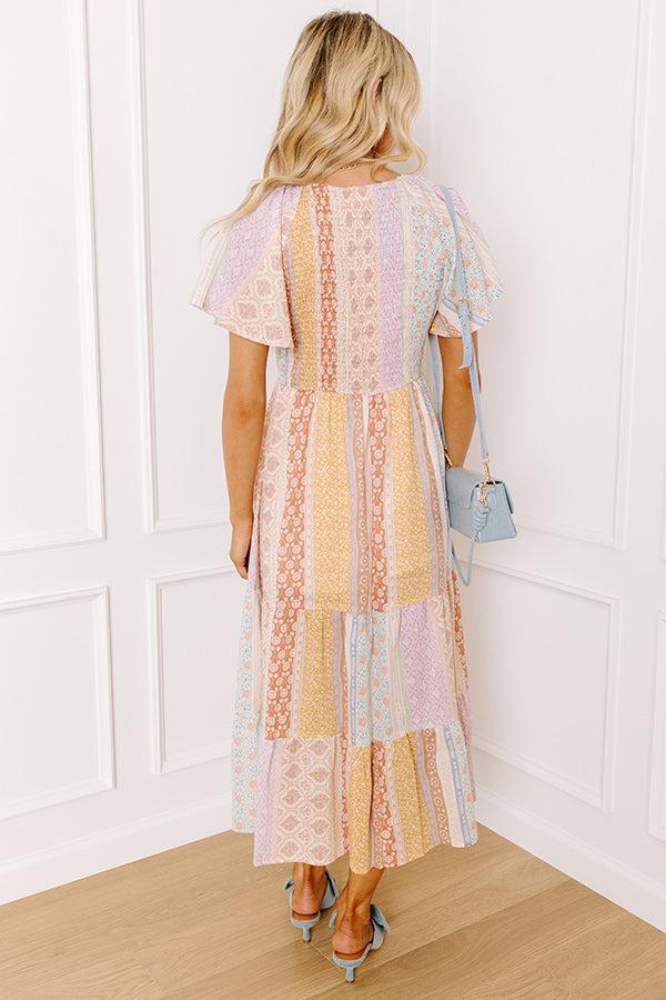 Boho Charm Floral Midi Dress Product Image