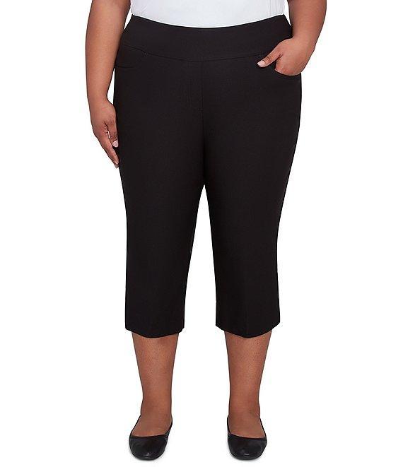 Ruby Rd. Plus Size Stretch Straight Leg Pull-On Capri Pants Product Image