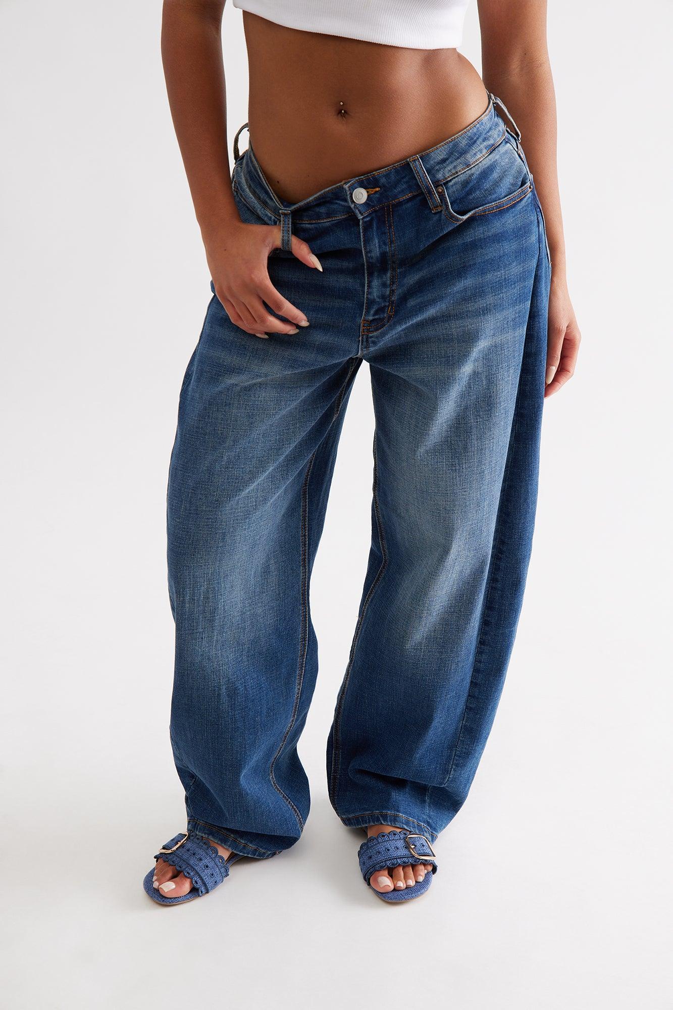 Nuala Buckle Slip On Sandals - Denim Female Product Image