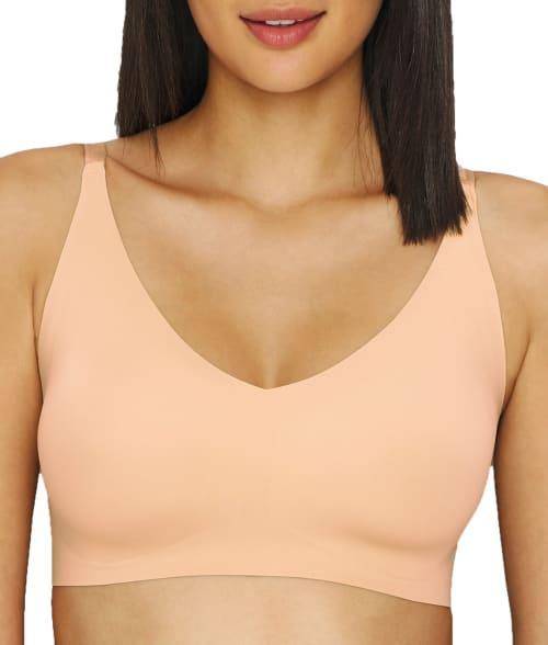 Calvin Klein Womens Invisibles Lightly Lined Triangle Bra - Pink - L Product Image