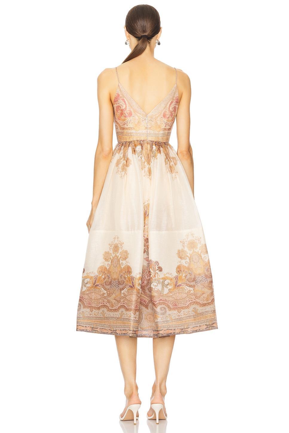 Illustration Draped Midi Dress Zimmermann Product Image