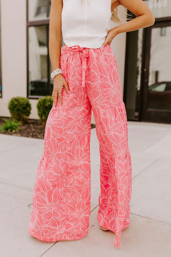 Swoop In High Waist Pants In Pink Product Image