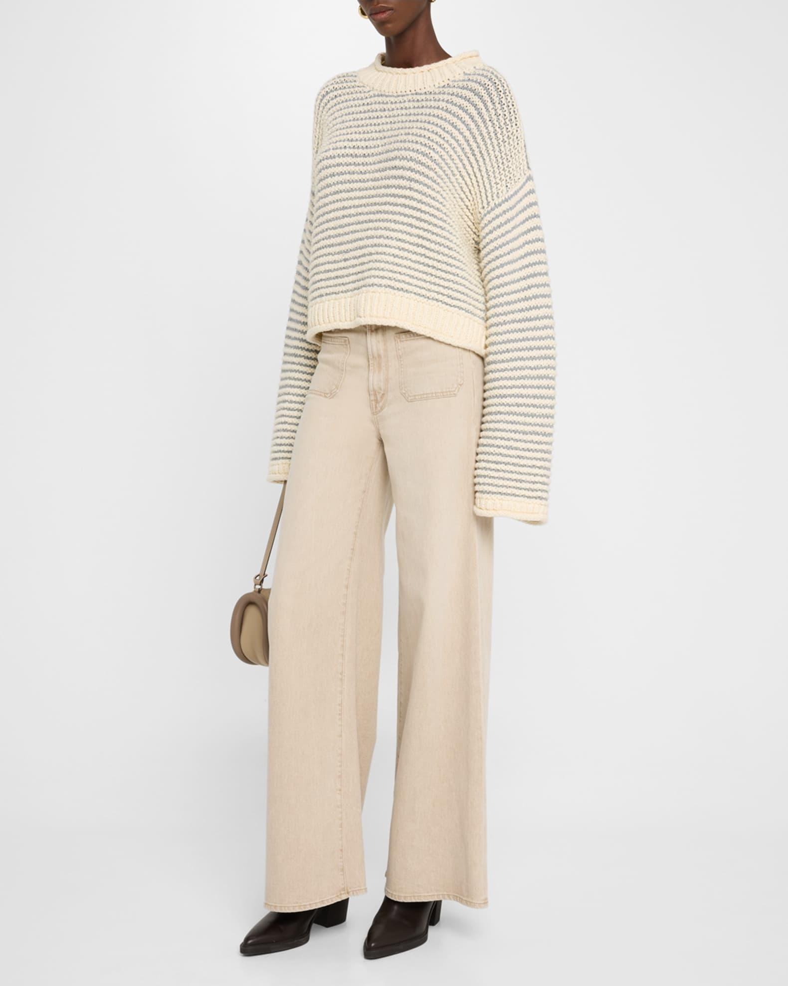 The Bell-Sleeve Jumper Roll Sweater Product Image