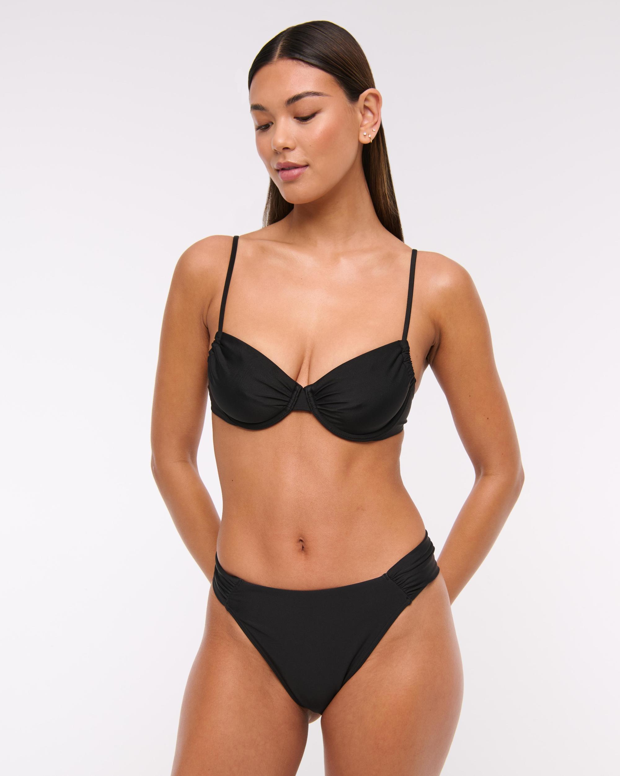 Ruched Underwire Bikini Top Product Image
