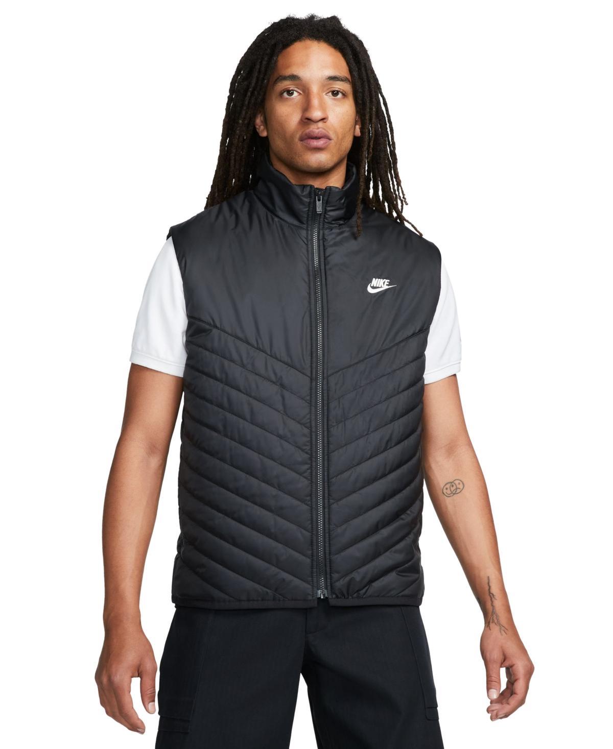 Nike Mens Windrunner Thermore Fill Midweight Vest - Black/White Product Image