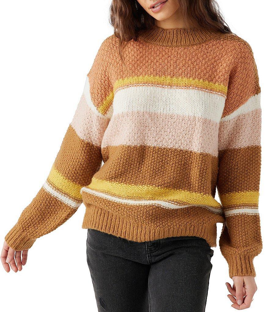 O'Neill Billie Long Sleeve Striped Sweater Product Image