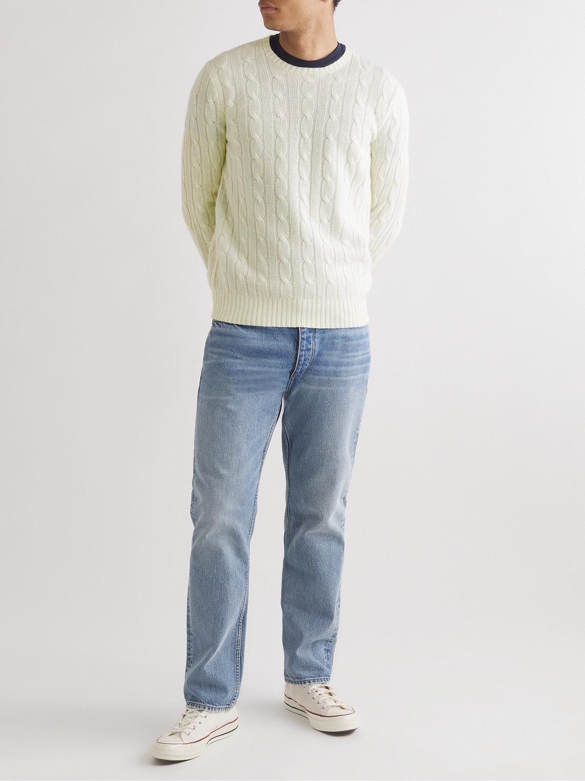 POLO RALPH LAUREN Cable-knit Cashmere Sweater In Chic Cream Product Image