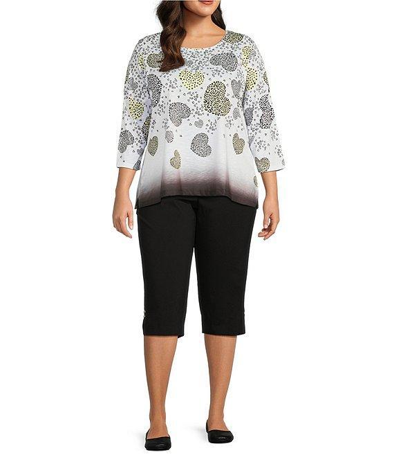 Allison Daley Plus Size Tech Stretch Pull-On Skimmer Capri Pants Product Image