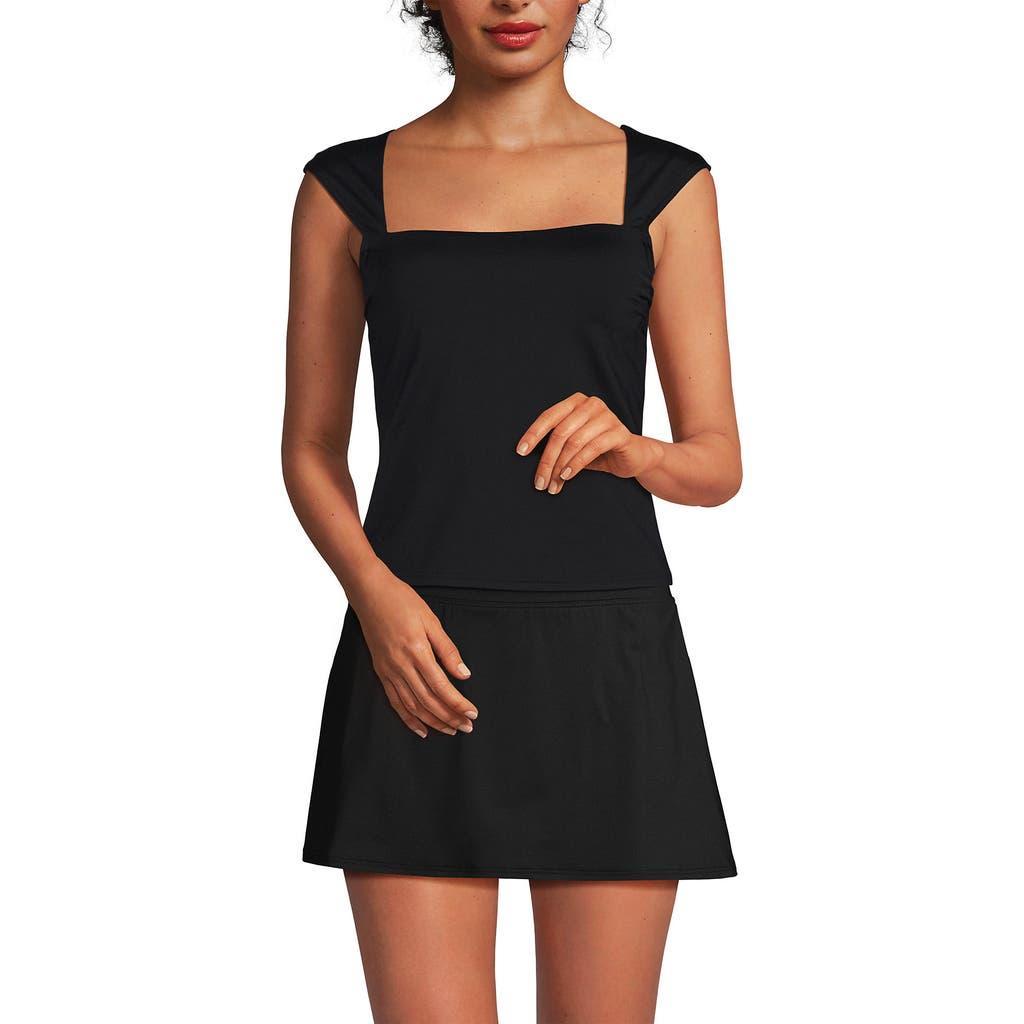 Lands' End Womens Square Neck Underwire Square Back Tankini Swimsuit Top Product Image