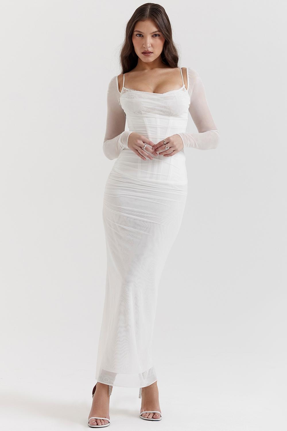 Katarina  white maxi dress Product Image