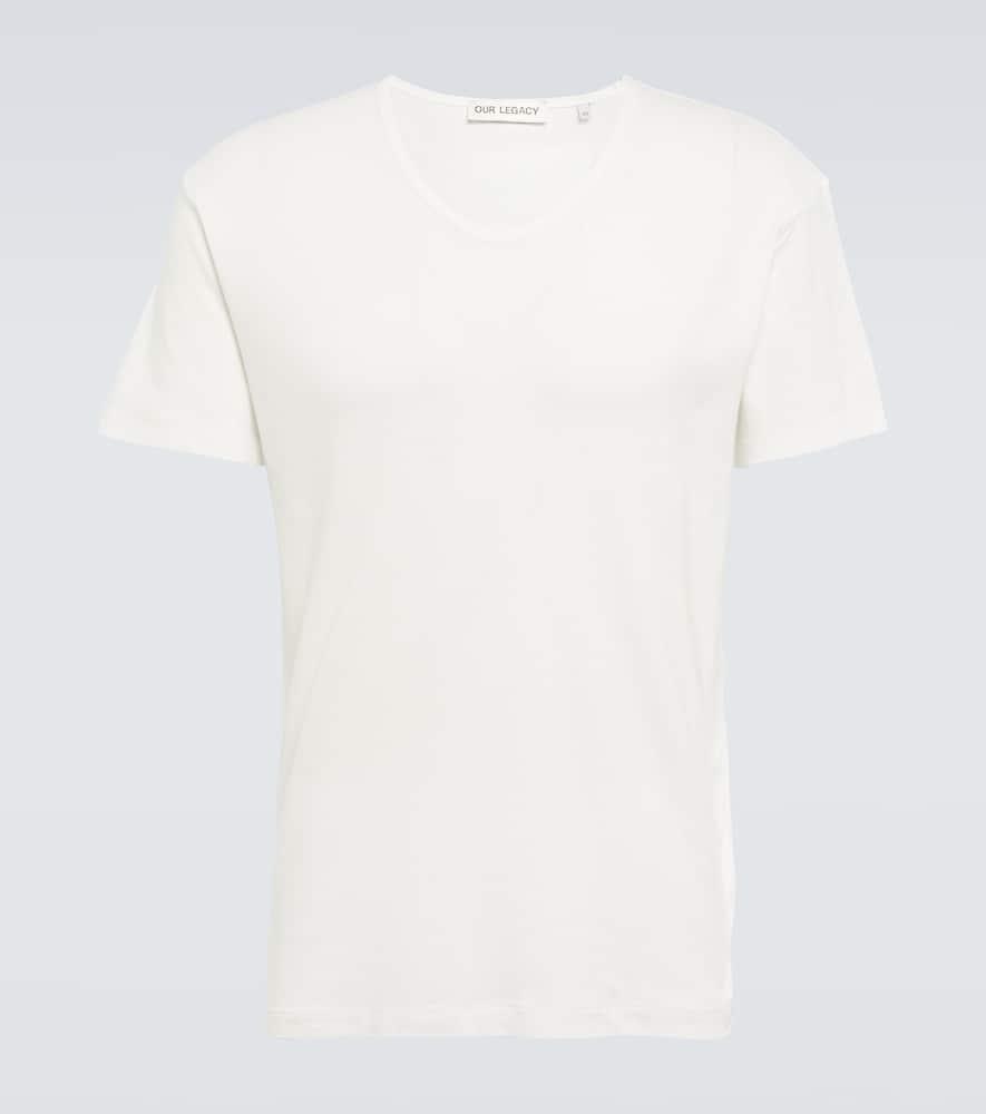 OUR LEGACY New Box Cotton Crew-neck T-shirt In White Product Image