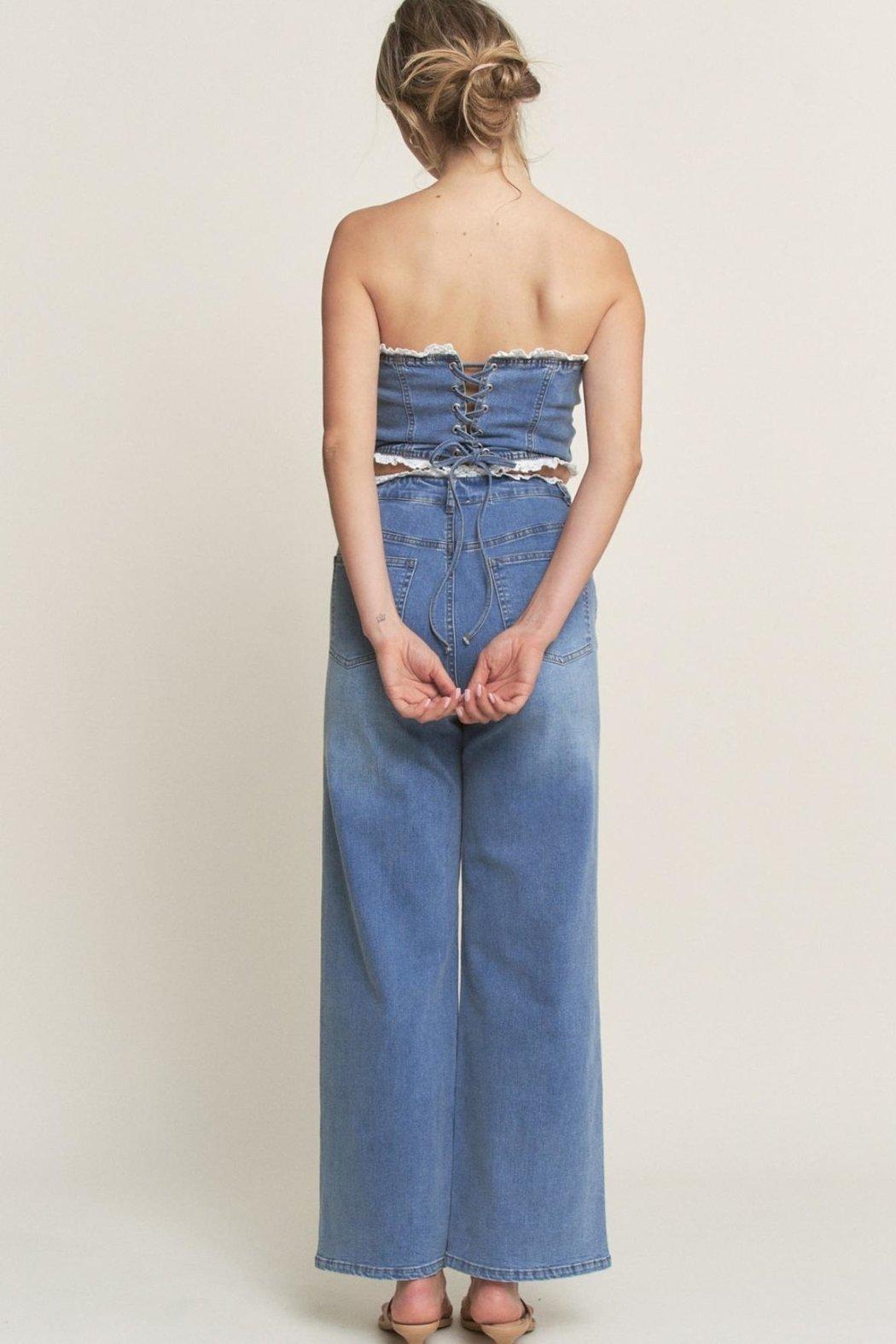 Denim Pants Set Product Image