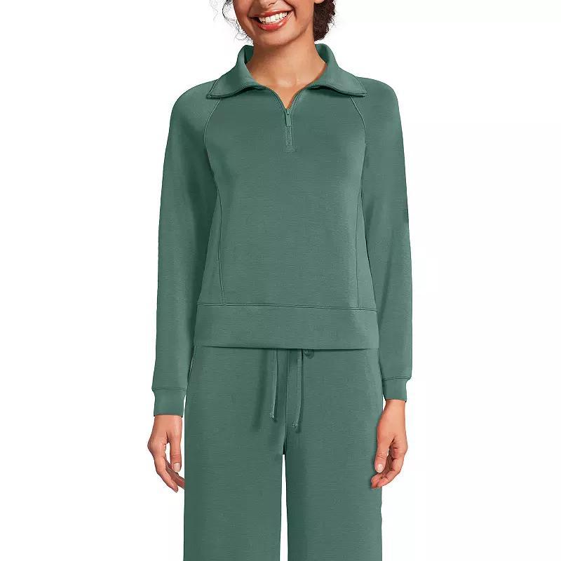 Women's Lands' End Long Sleeve Softest Touch Half-Zip Top,  Product Image