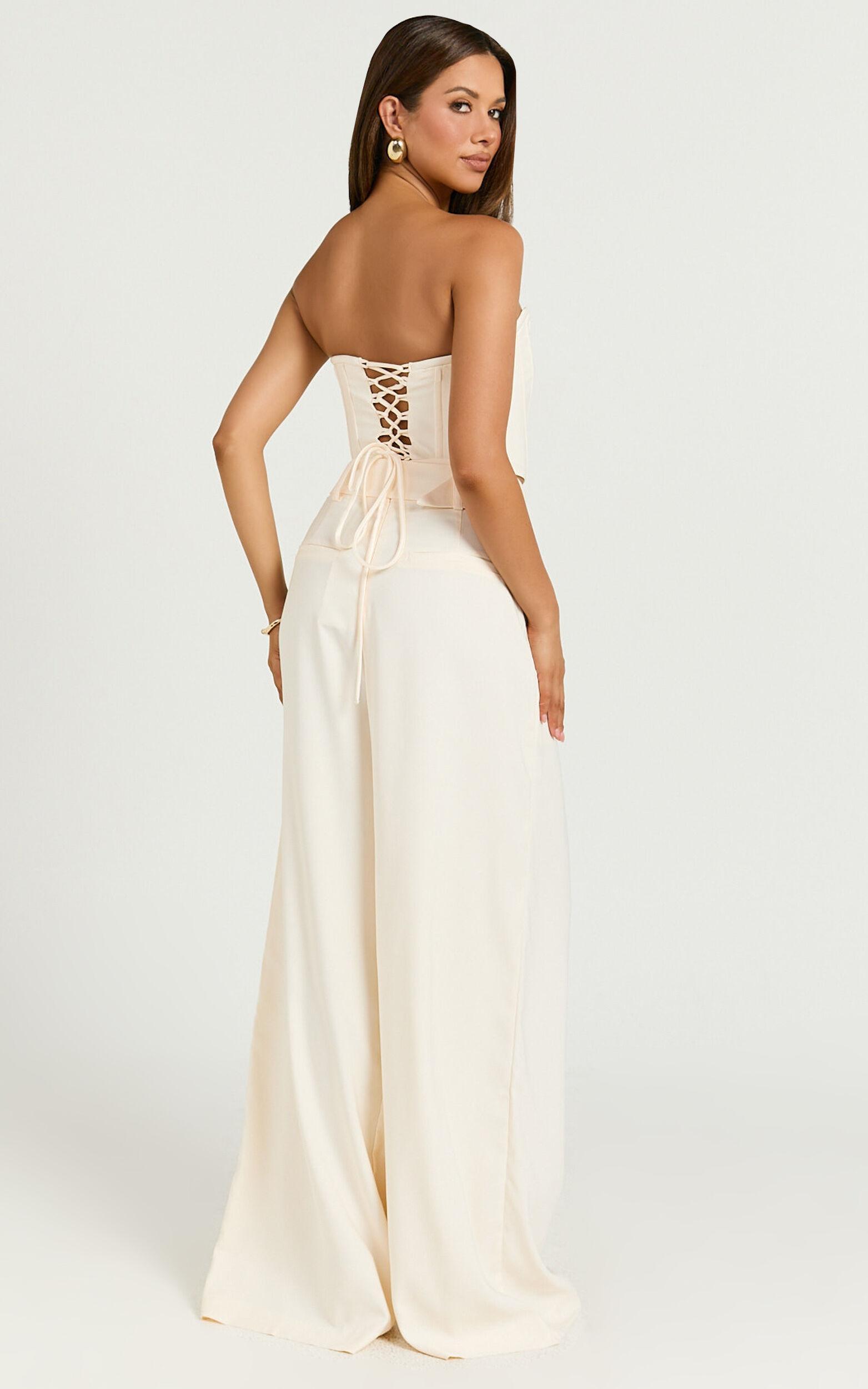 Amalie The Label - Raquelle Structured Corset Top in Ivory Product Image