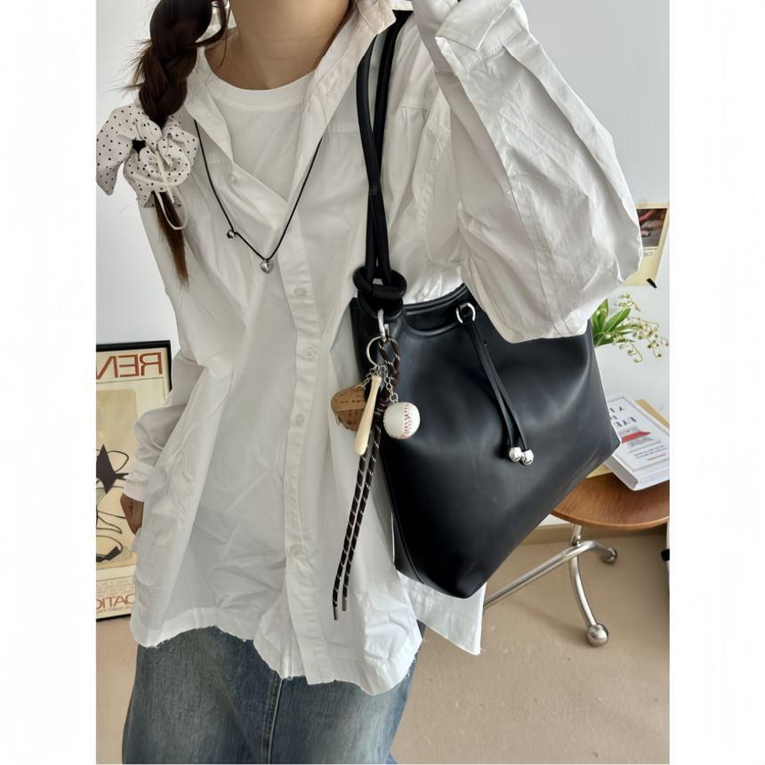 Faux Leather Tote Bag Product Image