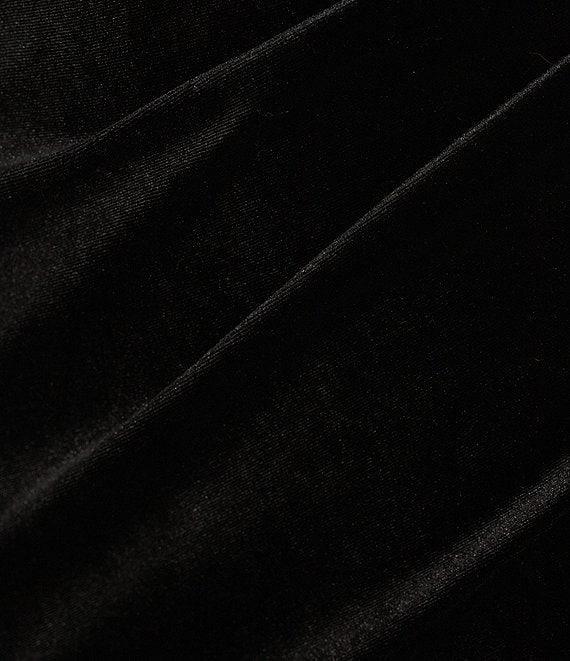 Midnight Doll Square Neck Rhinestone Straps Velvet Bodycon Dress Product Image