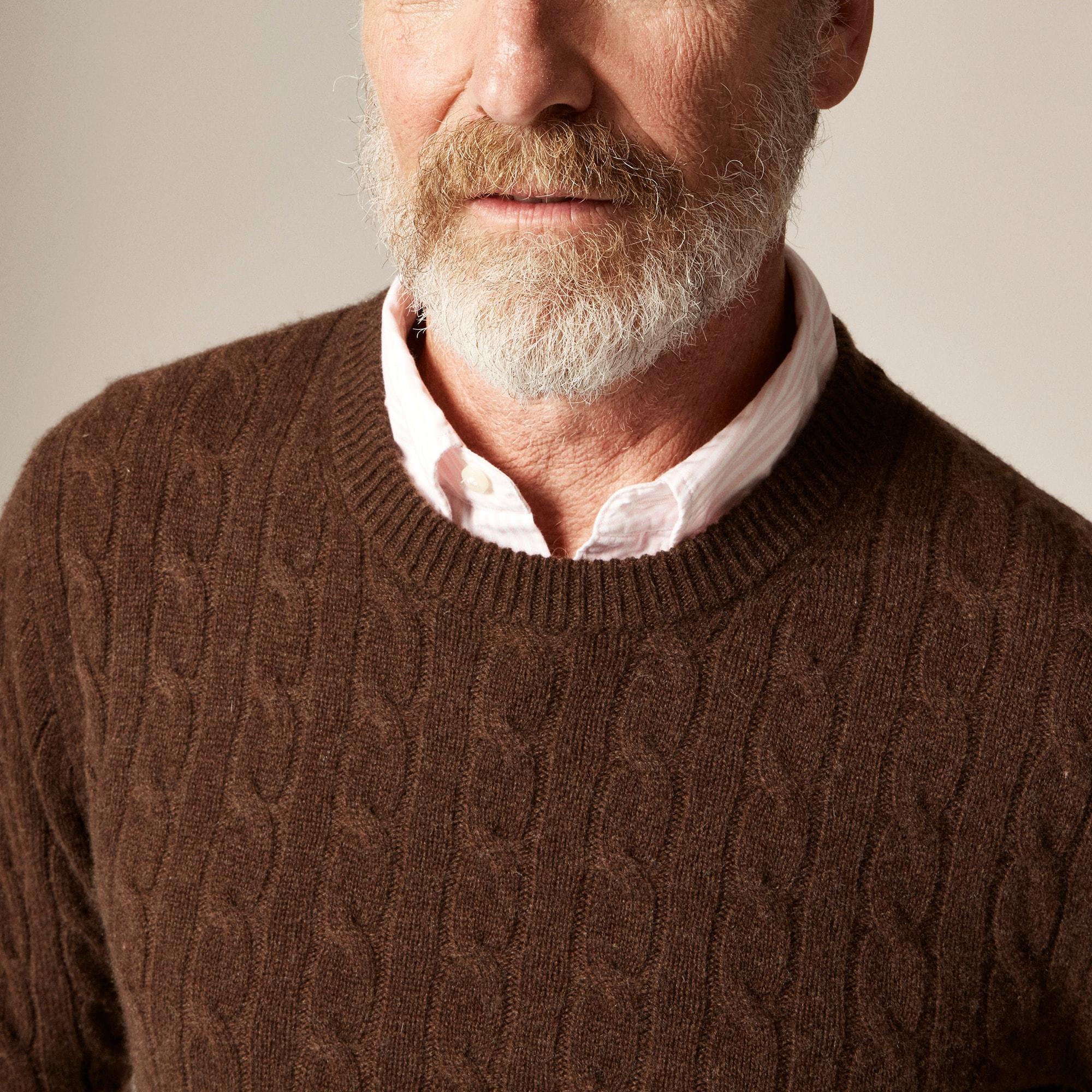 Cashmere cable-knit sweater Product Image