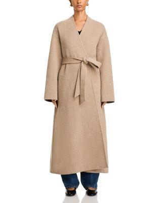 Wool Blend Wrap Coat Product Image