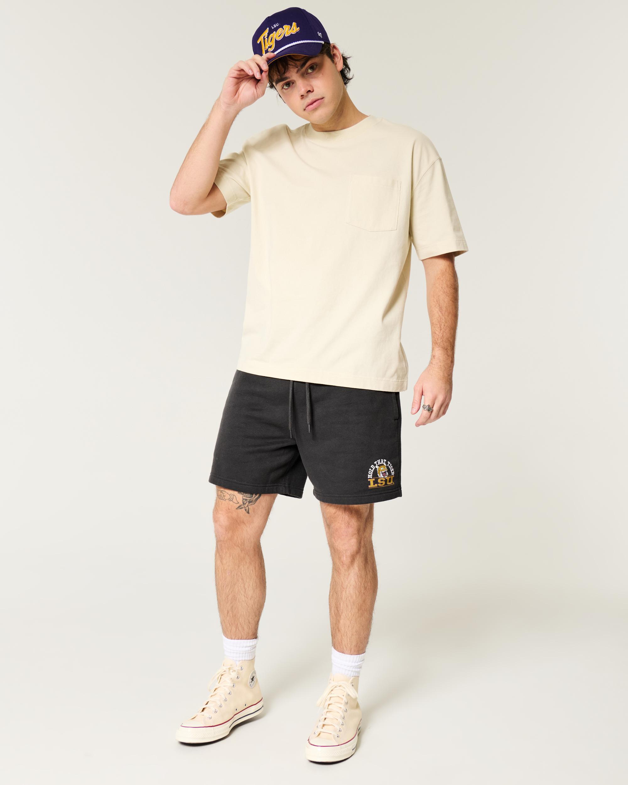 Mid-Thigh Fleece Duke Blue Devils Graphic Shorts Product Image