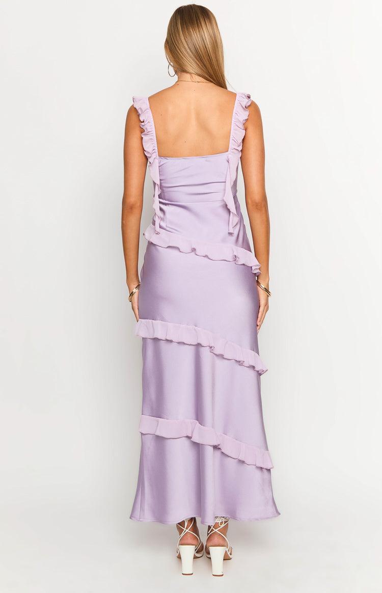 Marmalade Purple Ruffle Maxi Dress Product Image