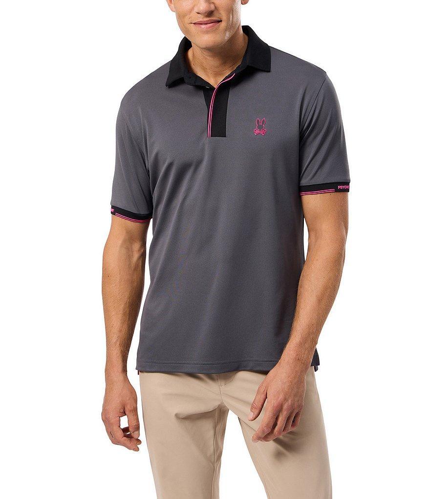 Psycho Bunny Performance Stretch Edmonds Sport Short Sleeve Polo Shirt Product Image