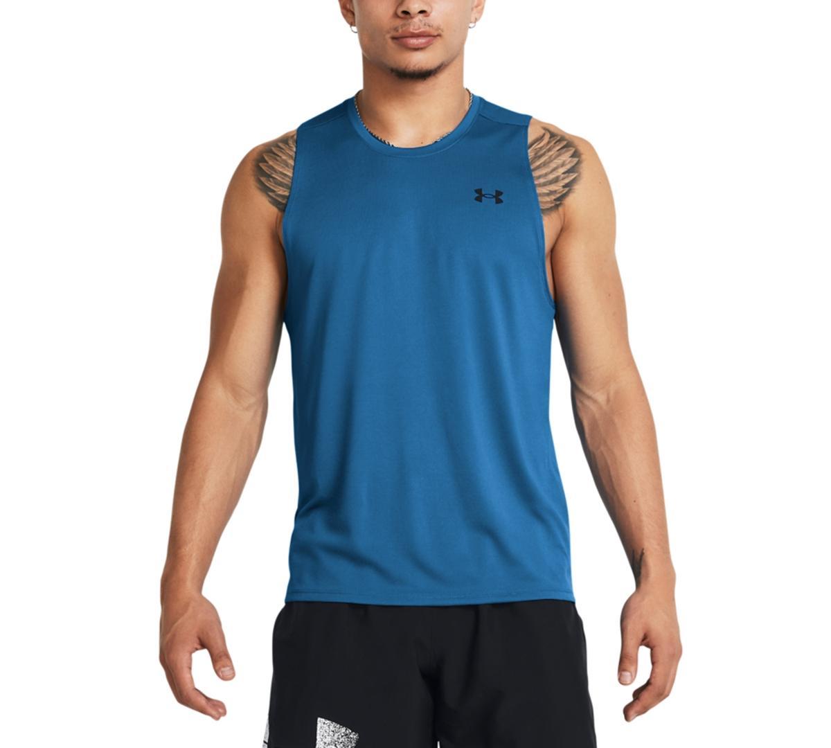 Under Armour Mens Ua Tech Performance Tank - Castlerock Gry/ Product Image