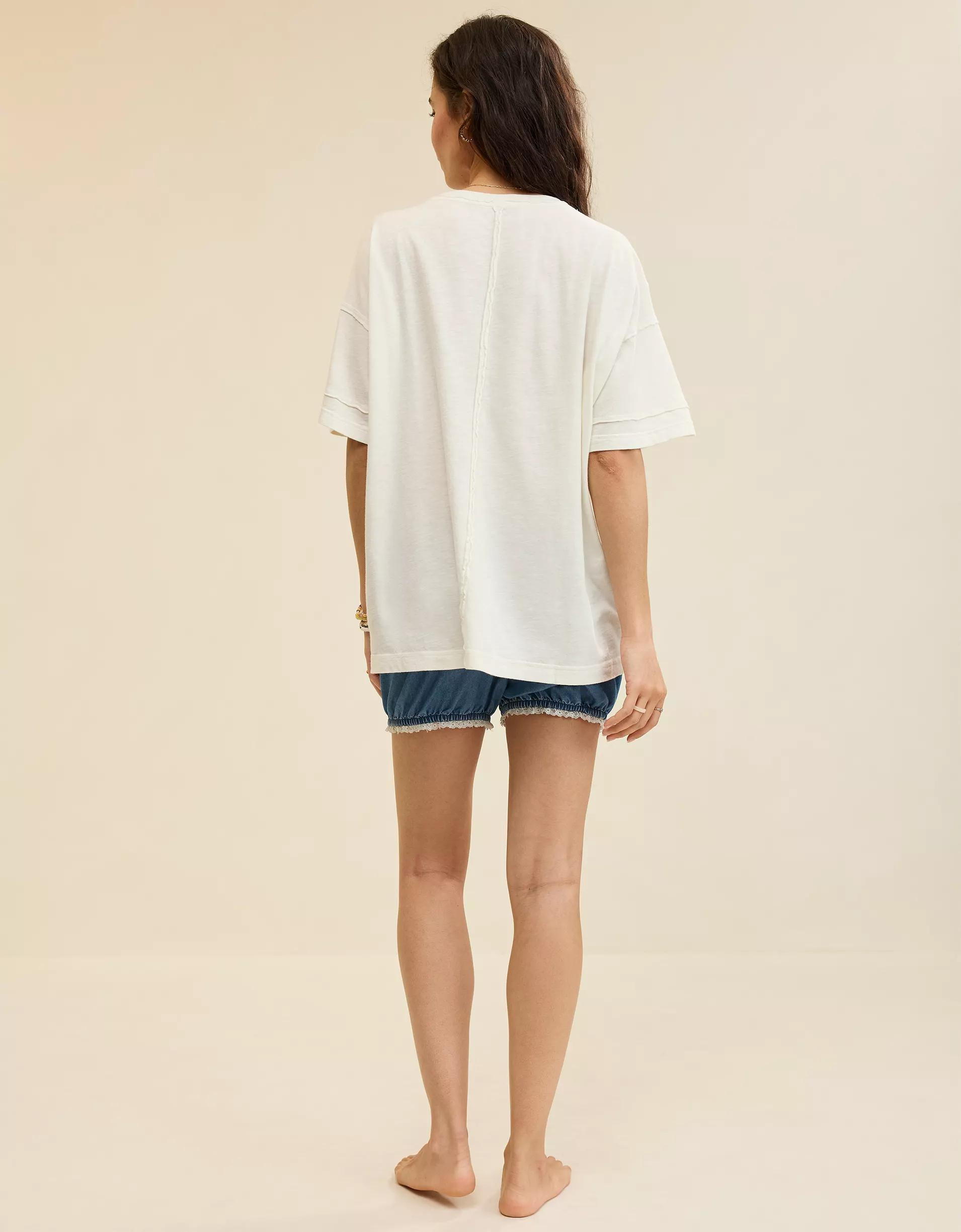 Aerie Crew Oversized Boyfriend T-Shirt Product Image