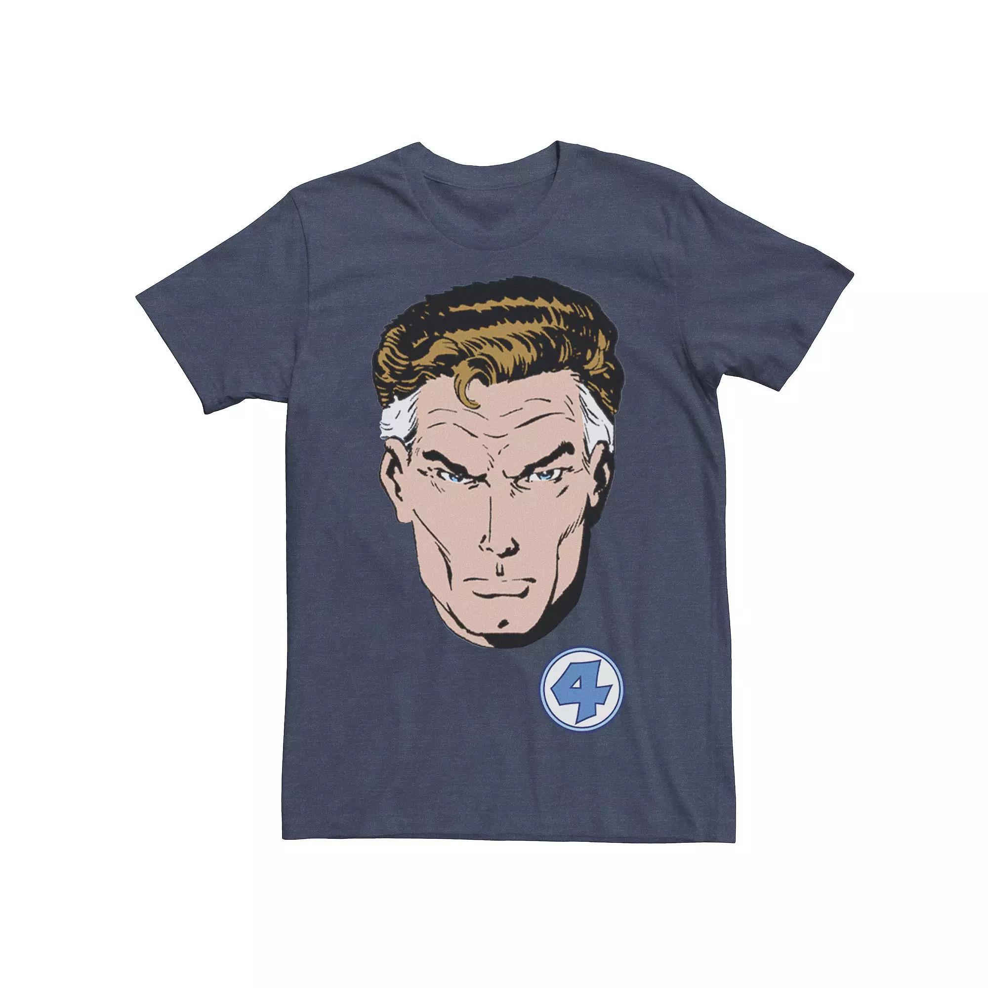 Men's Marvel Fantastic Four Mr. Fantastic Graphic Tee, Size: Large, Navy Grey Product Image