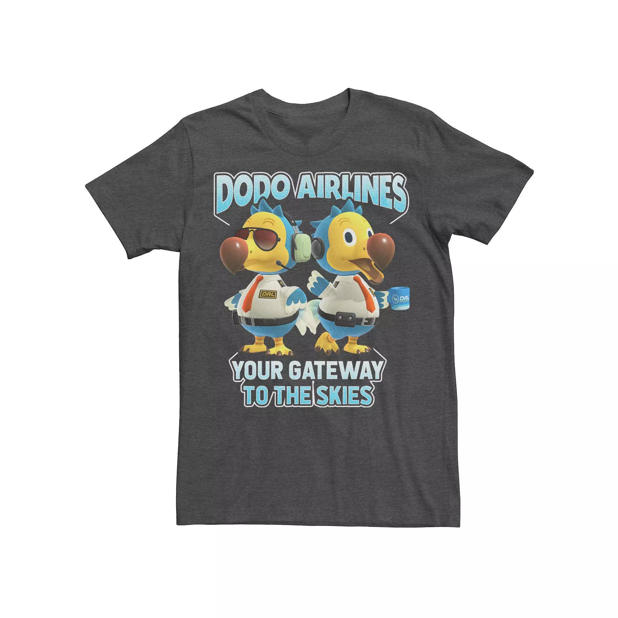 Men's Animal Crossing Dodo Airlines Your Gateway To The Skies Tee,  Product Image