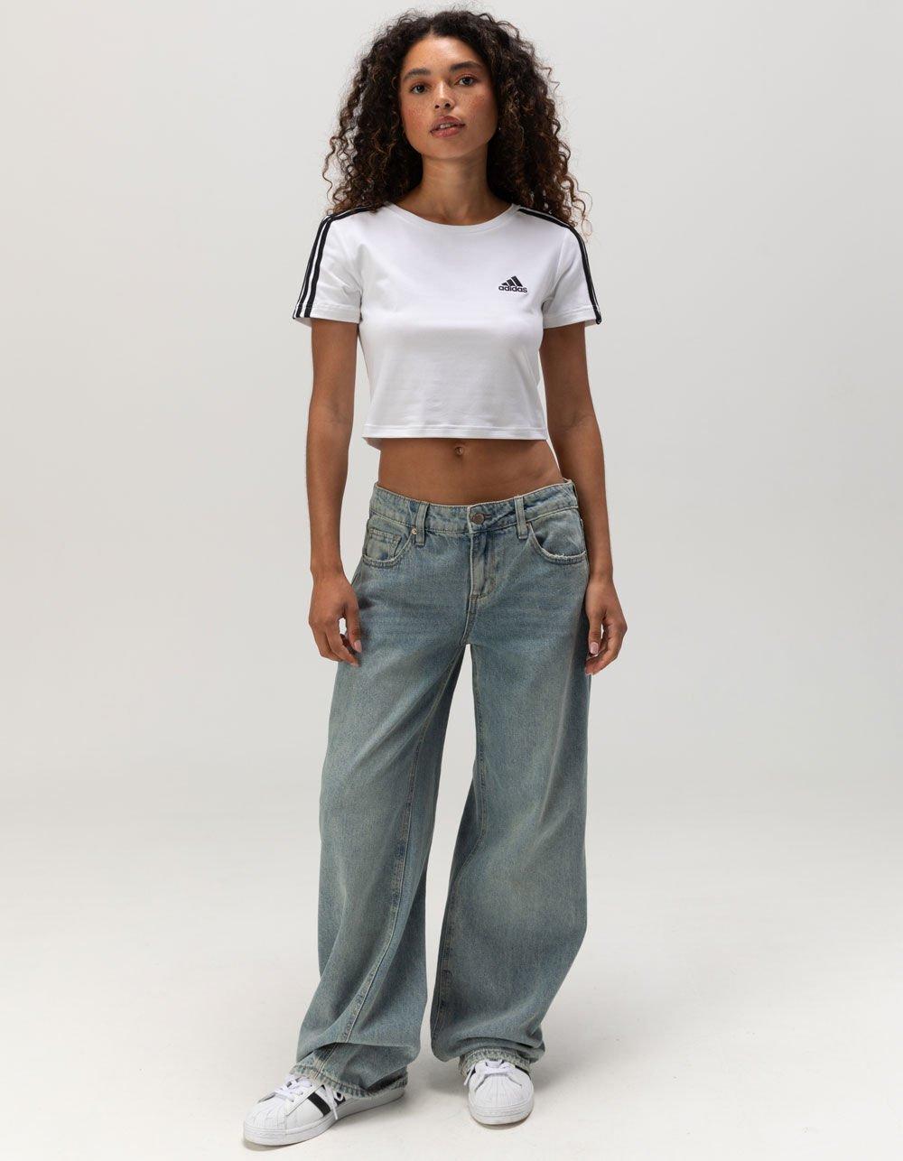 ADIDAS Essentials Womens Baby Tee - WHITE Product Image