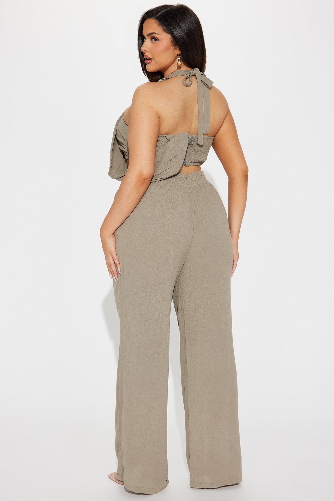 Under The Sun Pant Set - Olive Product Image