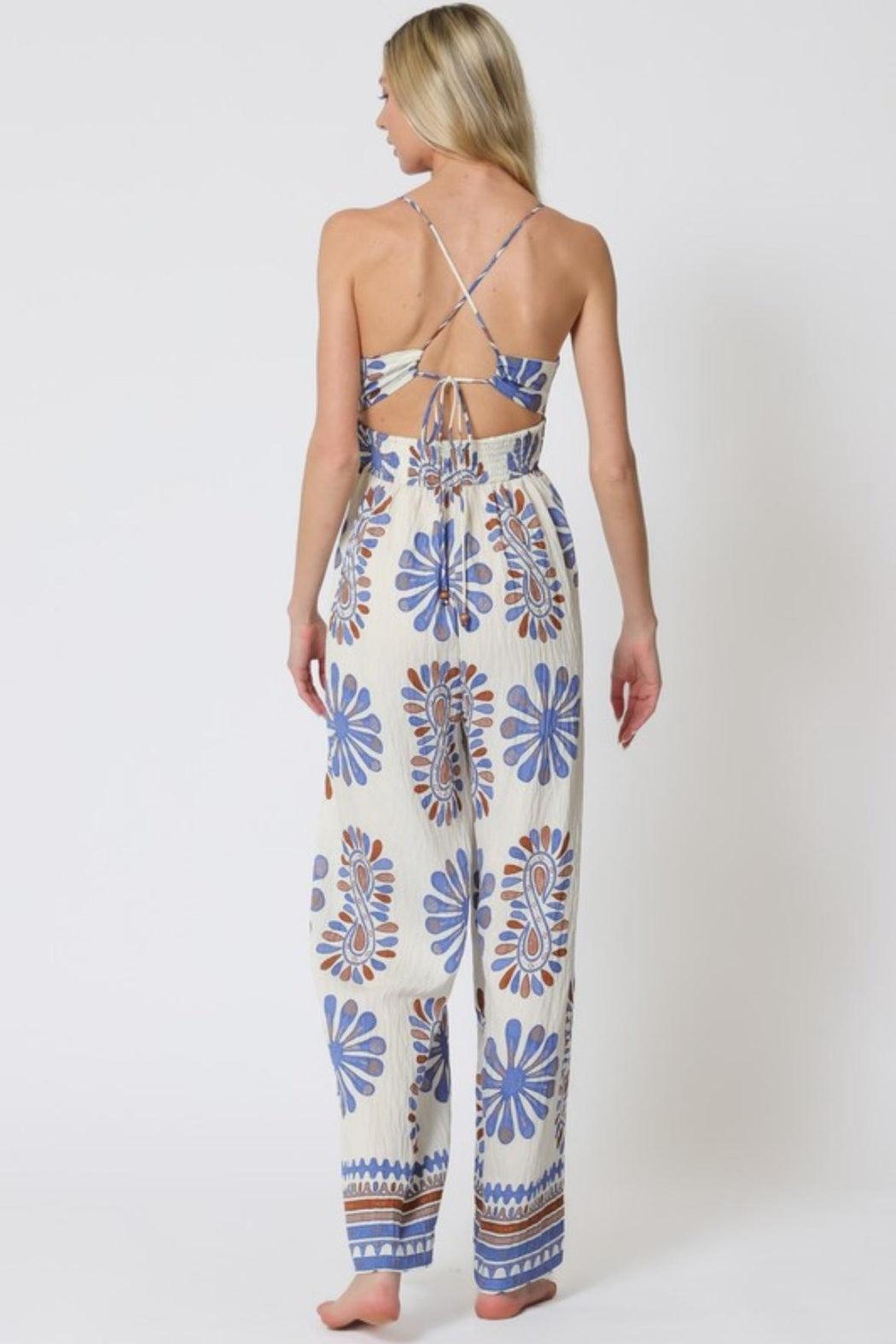 Tie Back Jumpsuit Product Image