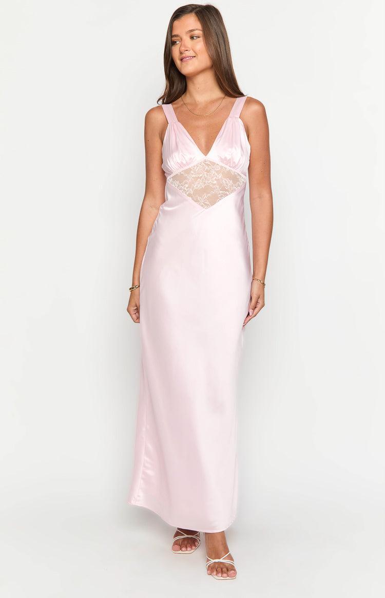 Nolan Light Pink Maxi Dress Product Image