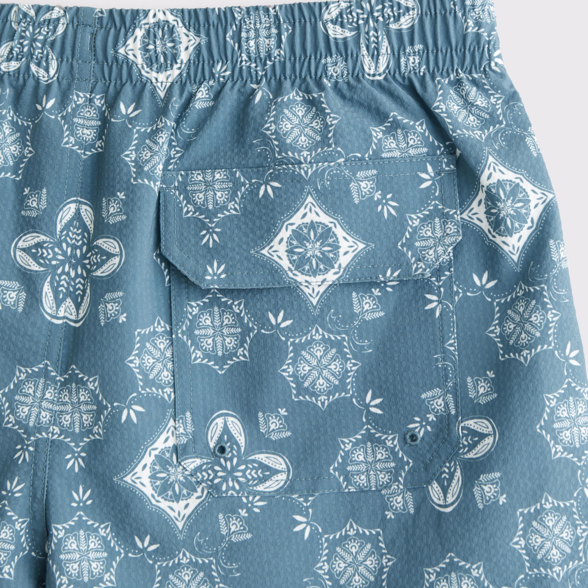 Pull-On Micro-Seersucker Swim Trunk Product Image