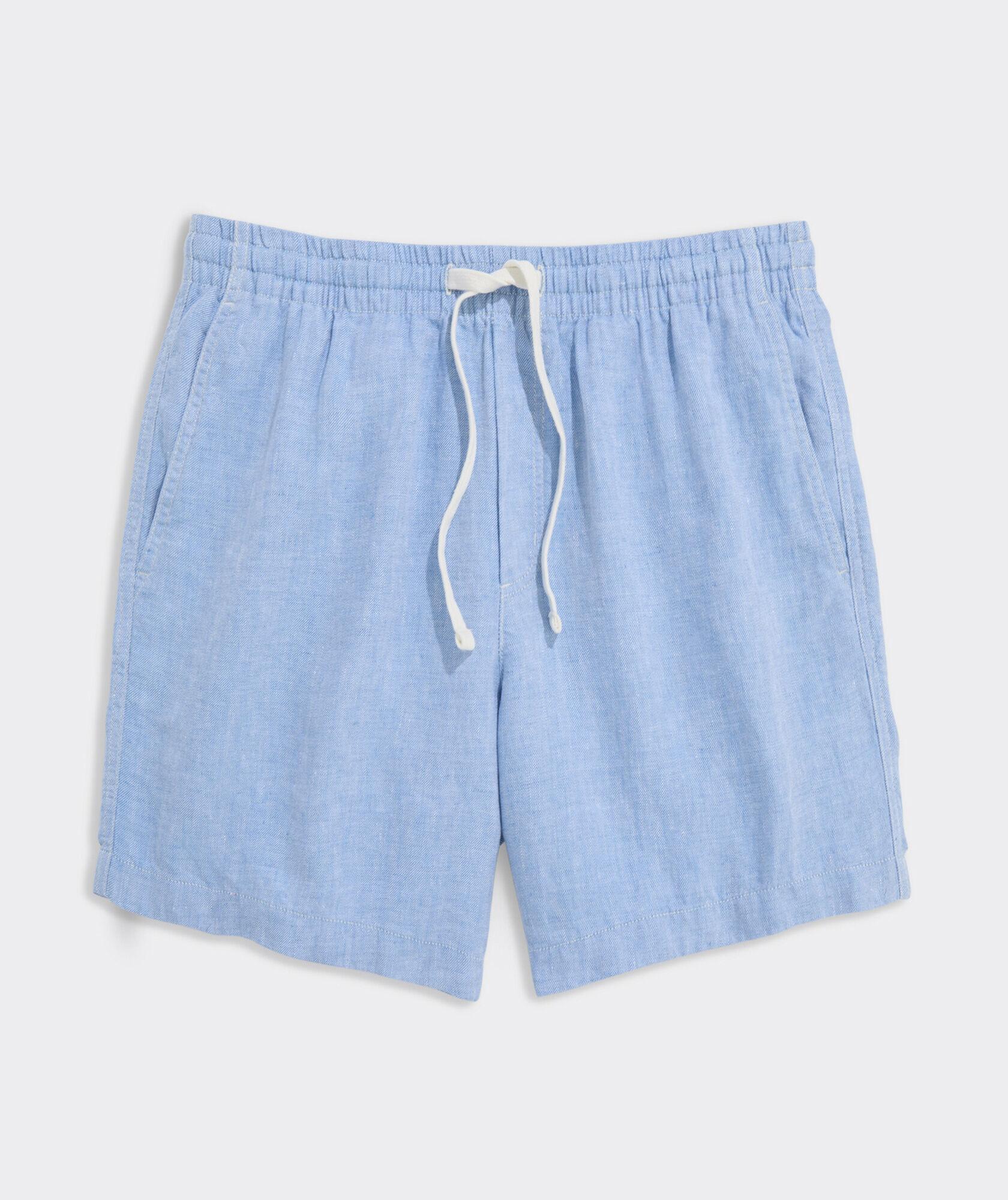 7 Inch Surfside Pull-On Linen Shorts Product Image