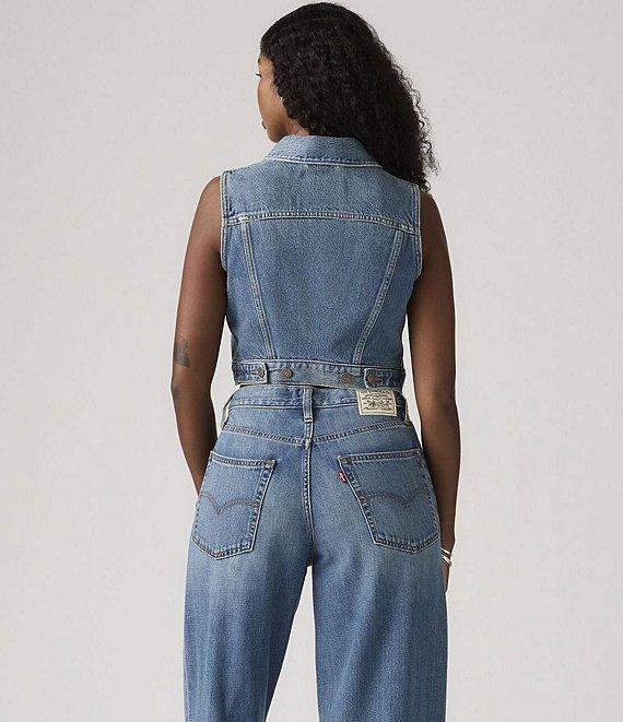 Levi's® Sleeveless Cropped Denim Vest Product Image