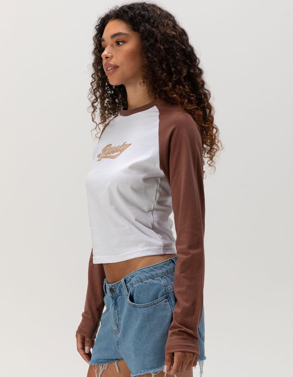 RUSTY Norty Long Sleeve Womens Raglan Baby Tee Product Image