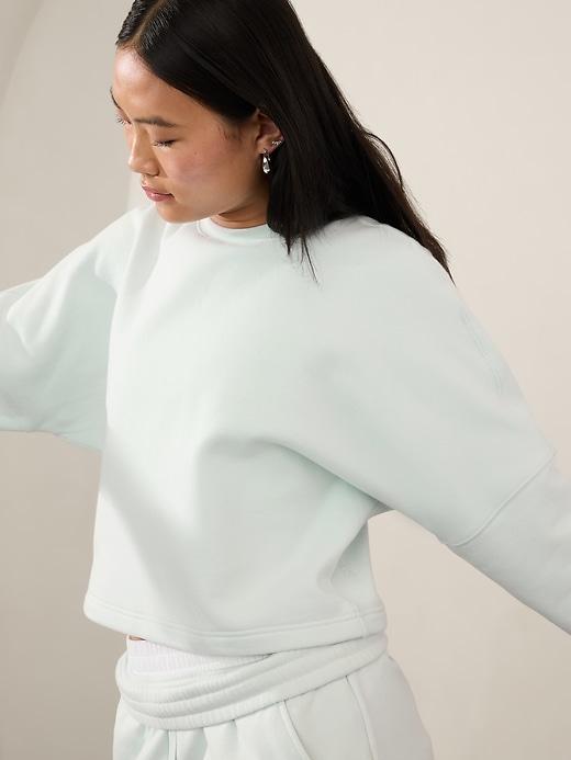 Forever Fleece Dolman Crop Sweatshirt Product Image