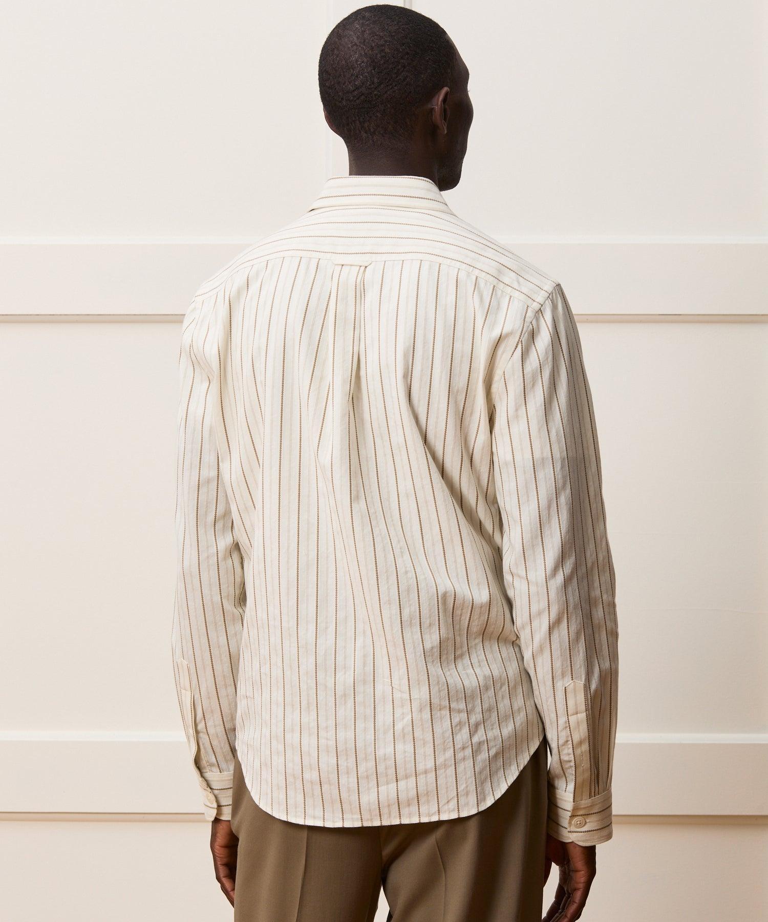 Cotton Dobby Point Collar Shirt Product Image