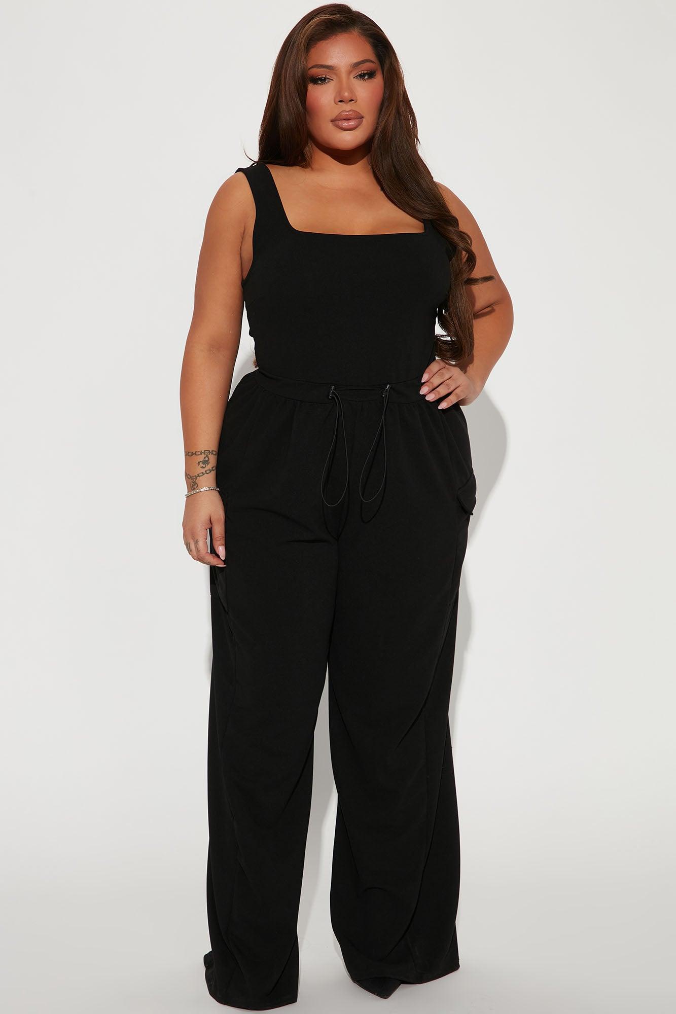 Willow Cargo Jumpsuit - Black Product Image