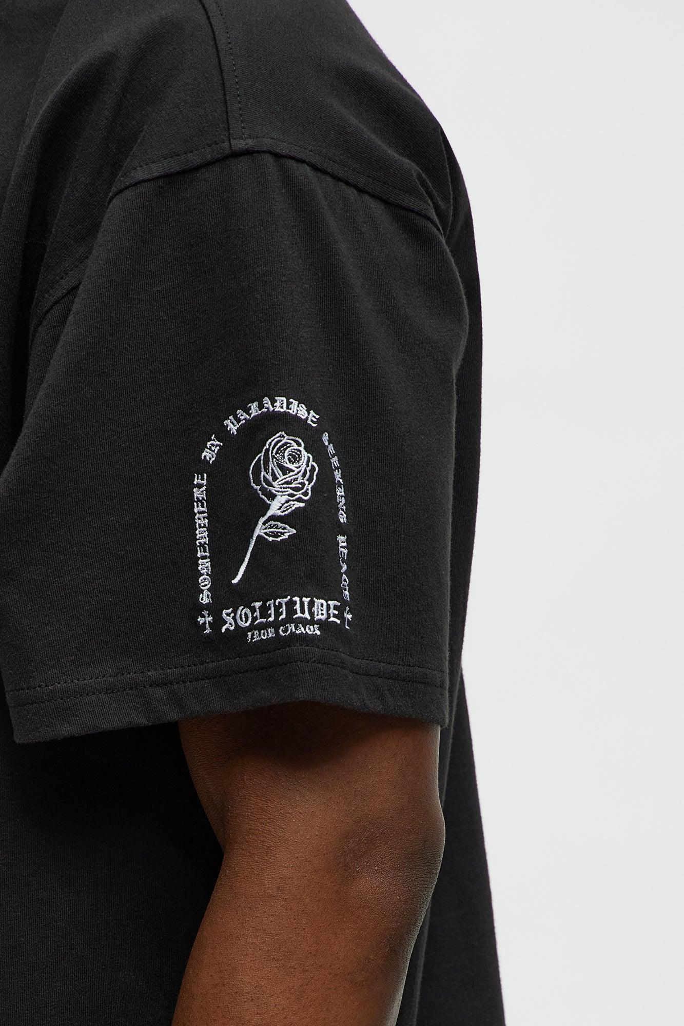 Short Sleeve Solitude From Chaos Tee - Black Male Product Image