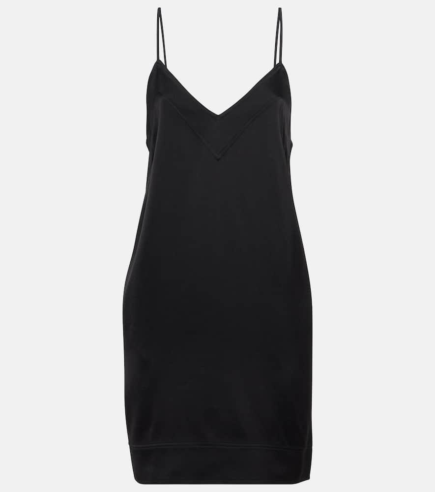 TOTÊME Contrast Satin Cami Dress Black Product Image