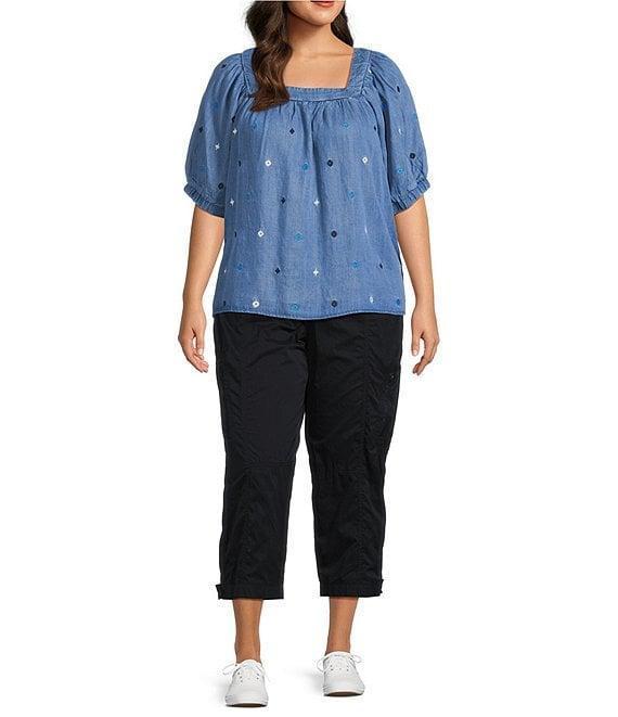 Westbound Plus Size Crop Utility Pants Product Image