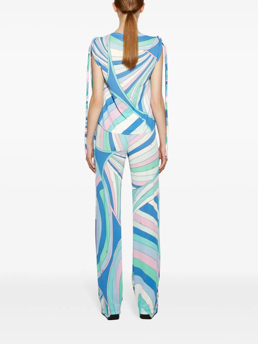 Iride-print knot top Product Image